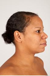 Head Woman Black Overweight Female Studio Poses